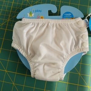 White Swim Diaper
